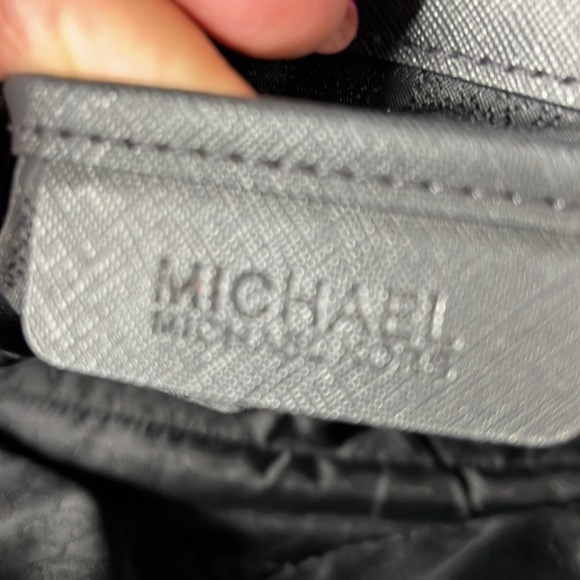 Michael Kors Satchel Black Saffiano Leather Bag, Cindy Large Dome - EUC - Picture 11 of 12